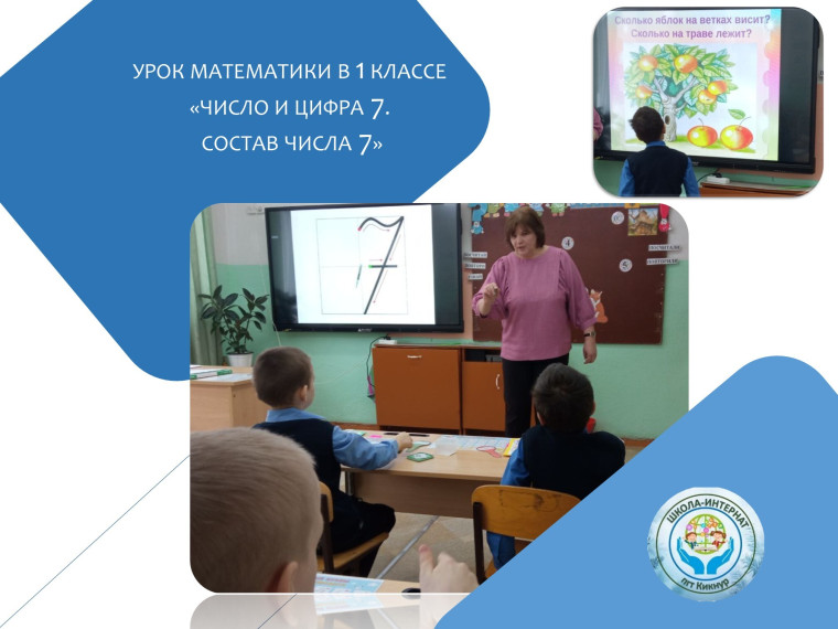 Урок математики в 1 классе.
